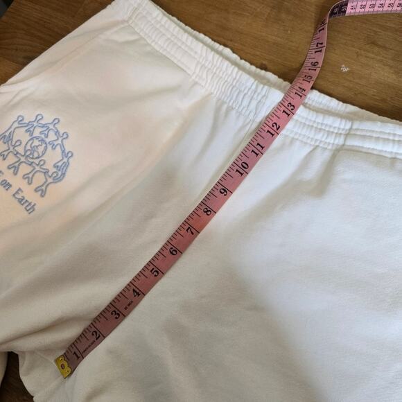 Palo Santo Studios White Cotton Oversized Sweatpant, Size S - M, Unisex - Picture 12 of 16